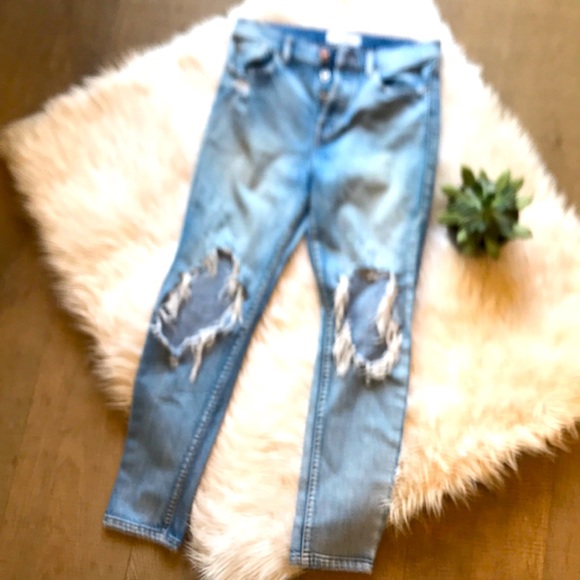 pistola Denim - Pistola Destroyed Button Fly Skinny Jeans 26 EUC